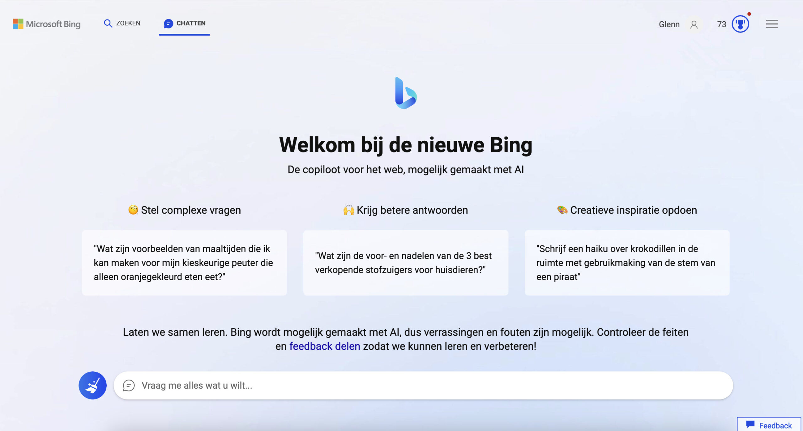 the new bing